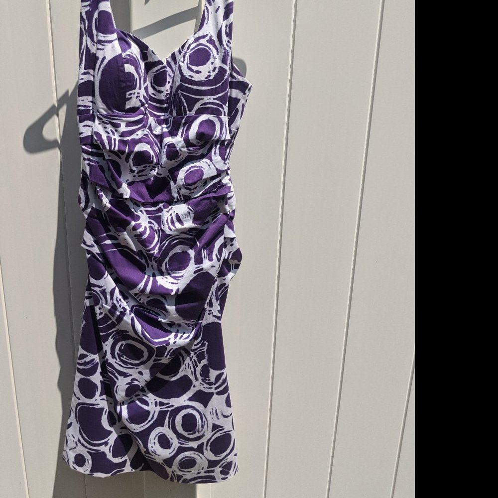 Suzi Chin Midi Dress Sz 8